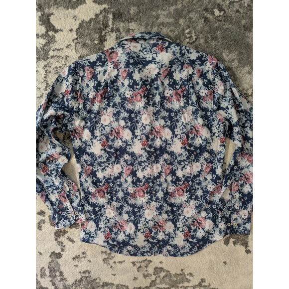 Rugby University  Mens Shirt Hawaii Floral Button Down Long Sleeve Sz-M - Picture 3 of 5